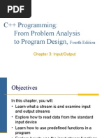 Lesson 4 - Input and Output C++