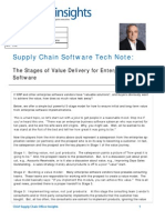 Supply Chain Software Tech Note:: The Stages of Value Delivery For Enterprise Software