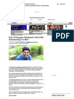 Son of Kanpur Mechanic Gets Full Scholarship To MIT PDF