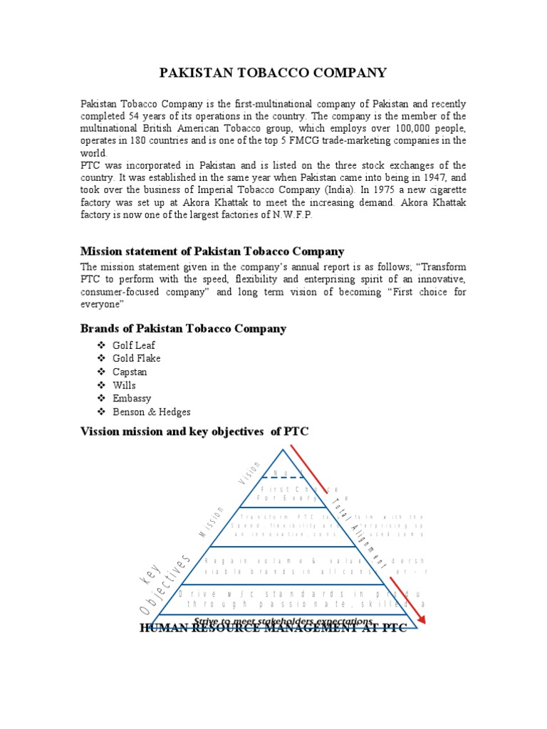 pakistan tobacco company limited jobs PTC Careers and Recruitment Overview | PDF | Recruitment