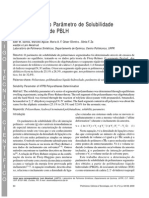 Determinação Do Parâmetro de Solubilidade de Poliuretanos de PBLH