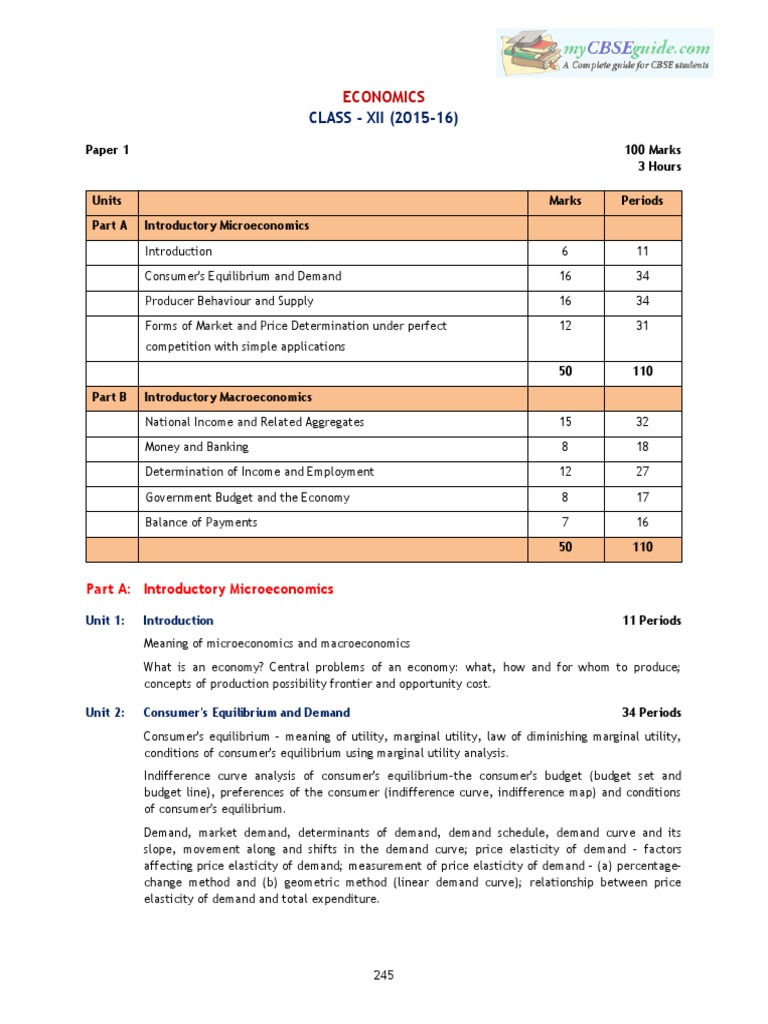 phd course work syllabus economics