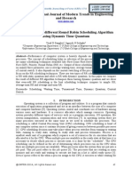 Comparision of Different Round Robin Scheduling Algorithm Using Dynamic Time Quantum