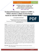 Technical Performance Analysis of AMPS vs. TDMA Wireless Cellular System Design Based On Telecom Mobile Company Budget