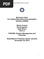 htm 660-group paper-businesscase peds project v2