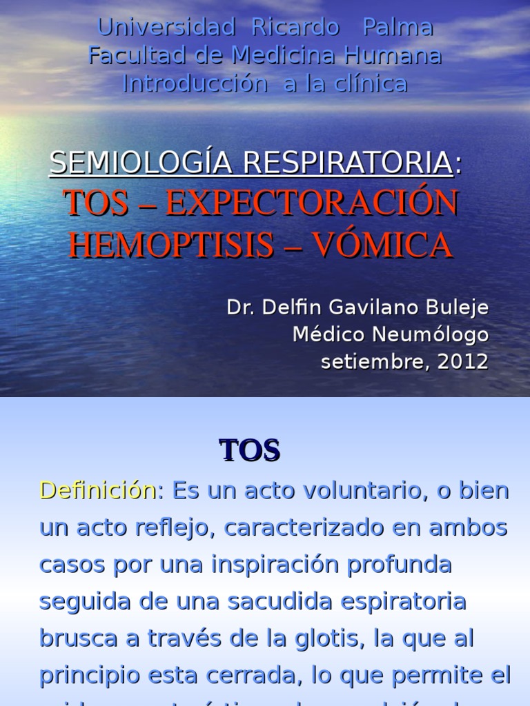 Semiología de la Tos y Expectoración | PDF | Tos | Asma