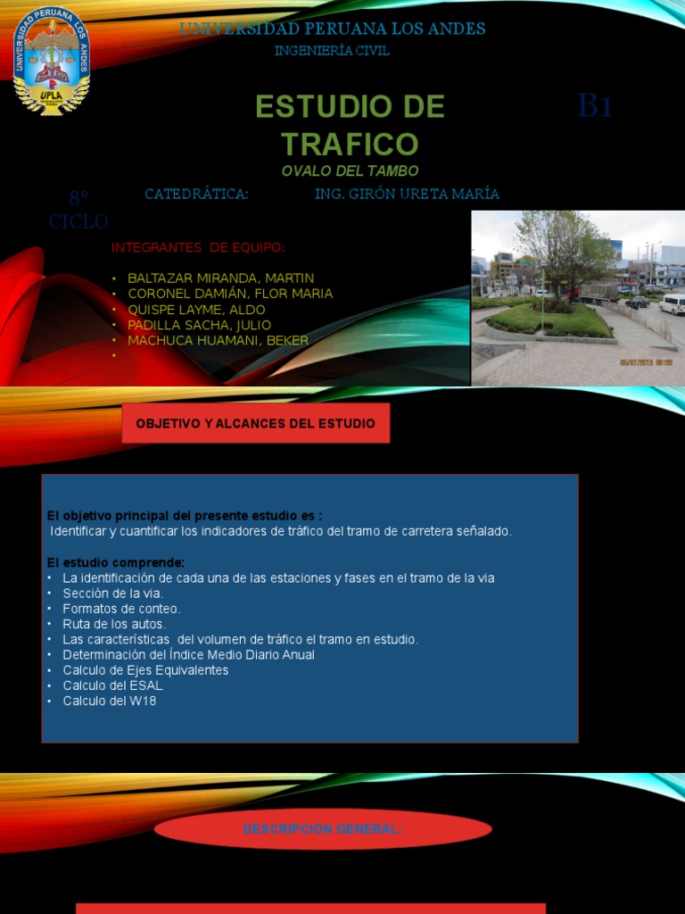 Estudio de Trafico Ovalo Del Tambo PDF Vehículos de ruedas