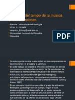 Influencia Del Tempo de La Música en Las