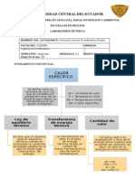 Fundamento Conceptual - Calor Específico