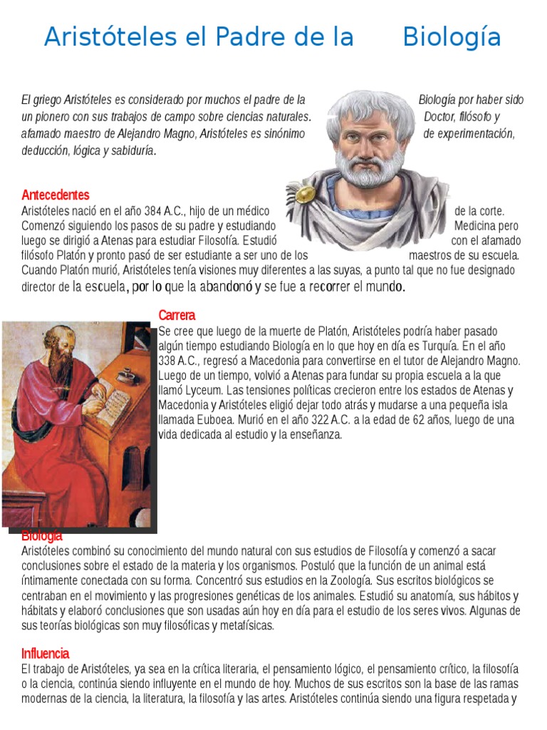 Aristóteles El Padre de La Biología | PDF