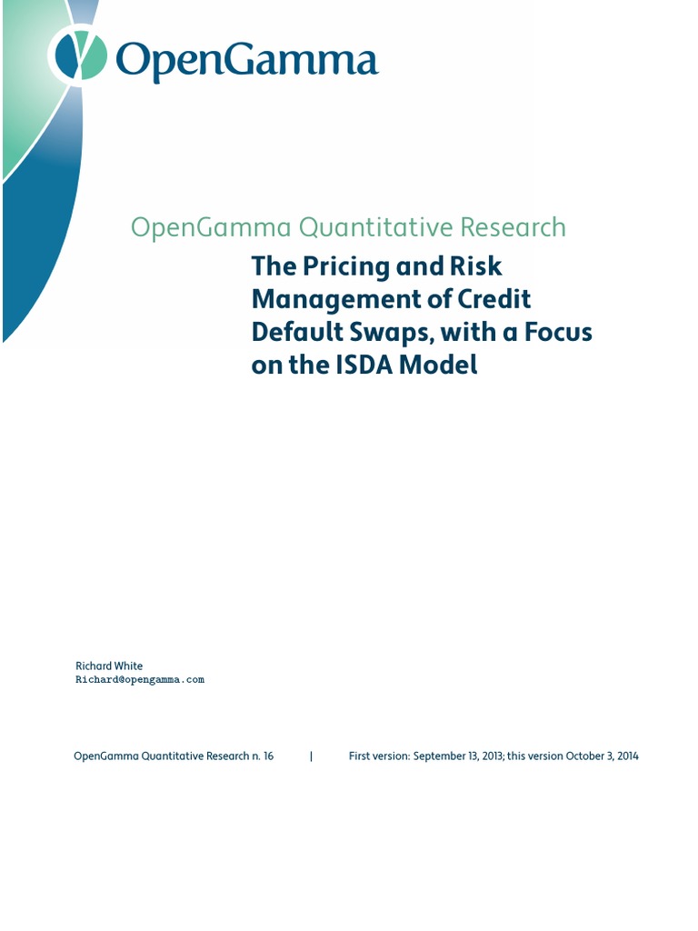 CDS Pricing and ISDA Model Analysis | PDF | Bonds (Finance) | Discounting