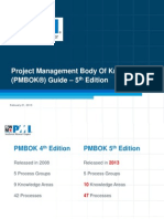 PMBOK 5TH Edition Delta