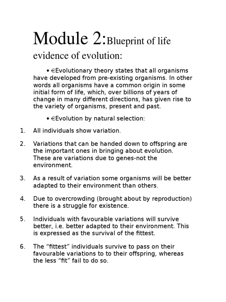 Evolution and Natural Selection Explained | PDF | Social Science | Wellness