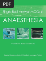 Download Single Best Answer MCQs in Anaesthesia 2  by karan270 SN271949187 doc pdf