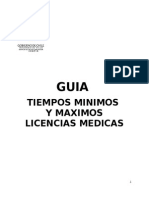 Guia Tiempos Mini. y Max. Licencias Medicas