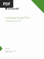 Camtasia Studio 8.4 Hotkeys