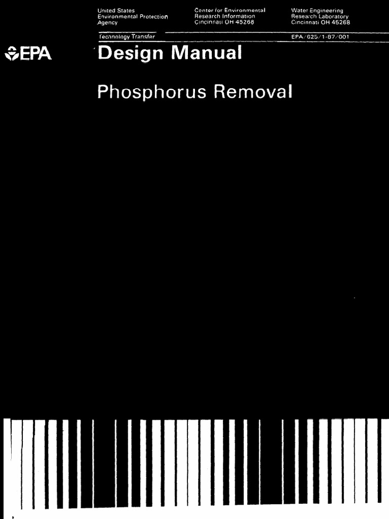 Phosphorus Removal Design Manual | PDF | Technology & Engineering