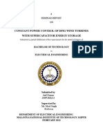 Constant Power Control of Dfig Wind Turbines With Supercapacitor Energy Storage