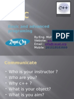 Basic and Advanced Programing: By/Eng. Mohamed Fawzi Website: Email: Mobile