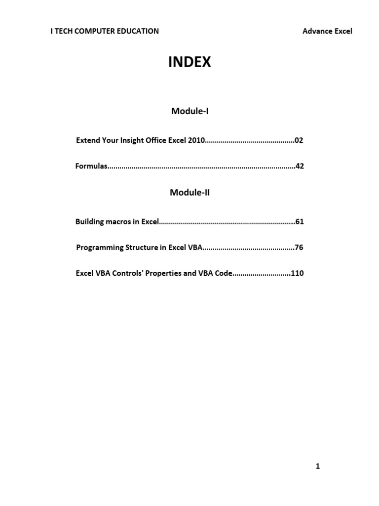 Advance Excel Pdf Download Free Pdf Microsoft Excel Spreadsheet