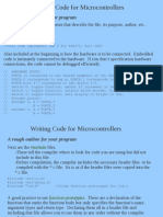 Writing - Code For Microcontrollers