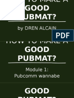 How To Make A Good Pubmat