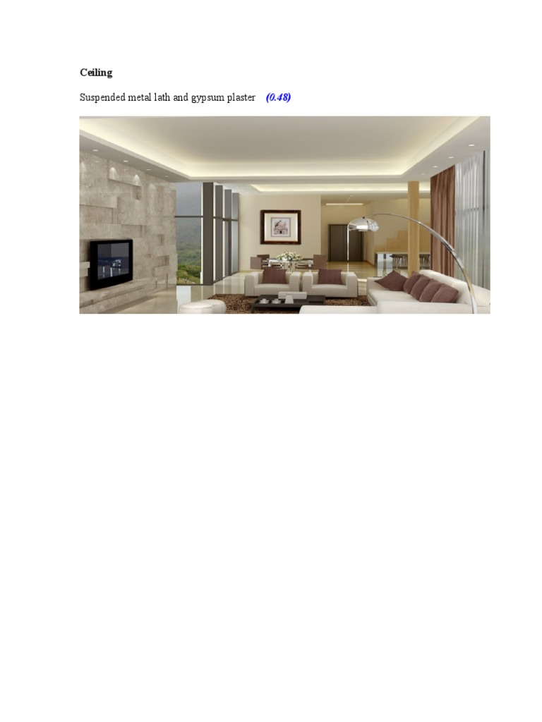 Suspended Metal Lath and Gypsum Plaster Ceiling PDF