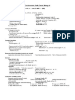 Cardiovascular Study Guide, Biology 64