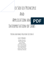 Dura Lex Sed Lex Principle and Application and Interpretation of Laws