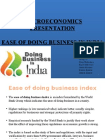 Ease of Doing Business in India 