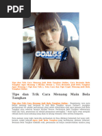 Download Tips dan Trik Cara Menang Judi Bola Tangkas Online by GoalLimalima SN271980948 doc pdf