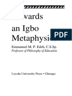 Towards An Igbo Metaphysics