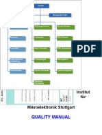 Quality Manual: Institut Für Mikroelektronik Stuttgart