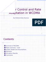 Power Control and Rate Adaptation in WCDMA: by Olufunmilola Awoniyi