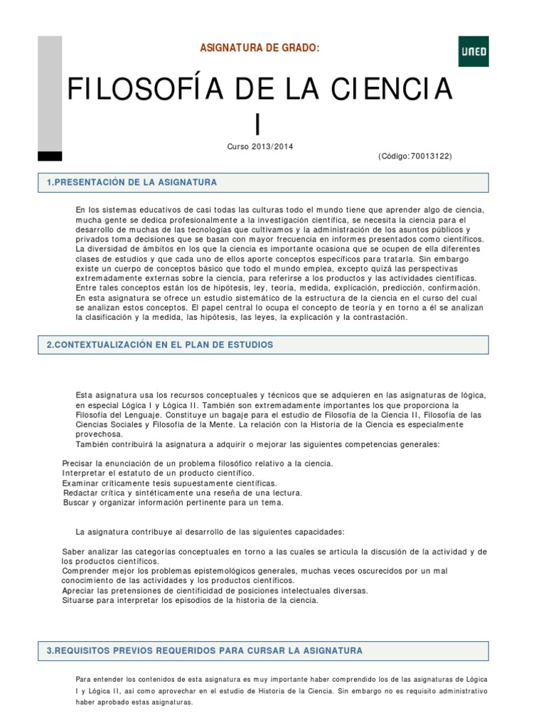 Guia | PDF | Filosofía de la Ciencia | Science