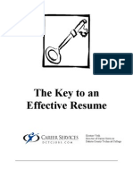 The Key to an Effective Resume