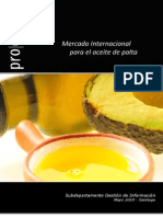 Mercado Internacional Aceite Palta Prochile Mayo