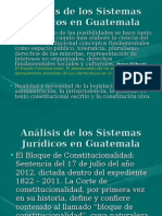 Análisis de Los Sistemas Jurídicos en Guatemala