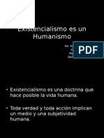 Existencialismo Es Un Humanismo