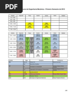 Horario Mecanica 1o Semestre 2015 Sala de Aulas