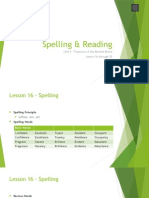Unit 4 - Spelling and Reading - Lesson 15 To 20