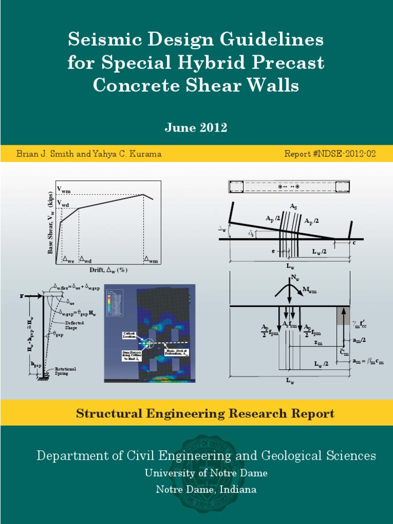 Seismic Guidelines for Hybrid Shear Walls | PDF | Linear Elasticity | Truss