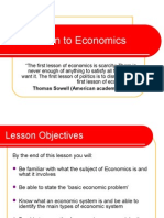Introduction to Economics Including the Basic Conomic Problem