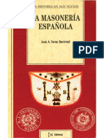 Ferrer Benimeli, José a. - La Masonería Española