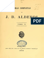 Alberdi, Juan Bautista. Obras Completas (Vol. VI)