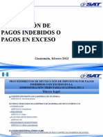 Devolución de Pagos Indebidos o Pagos en Exceso