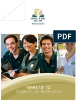 REC Yr 10-12 Curriculum Handbook 2016