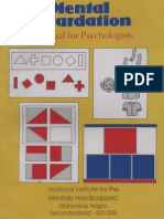 Mental Retardation Manual for Psychologists