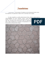 Tessellations: Tessellation Is The Process of Creating A Two-Dimensional