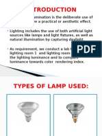 Types of Lamp Used